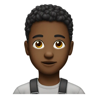 realistic portrait of boy sticker