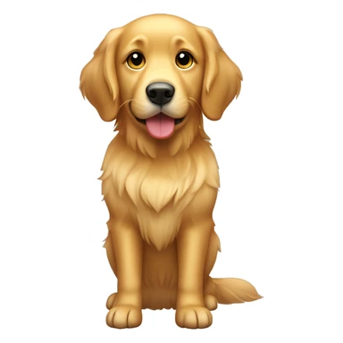 Golden retriever full body sticker