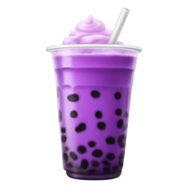 A purple boba tea sticker