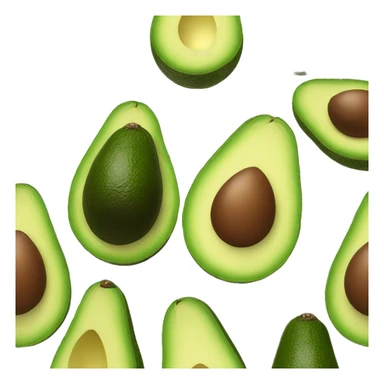 avocado umana con la faccia beve una lattina sticker