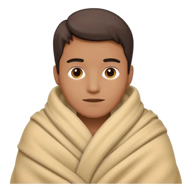man wrapped in blanket











 sticker