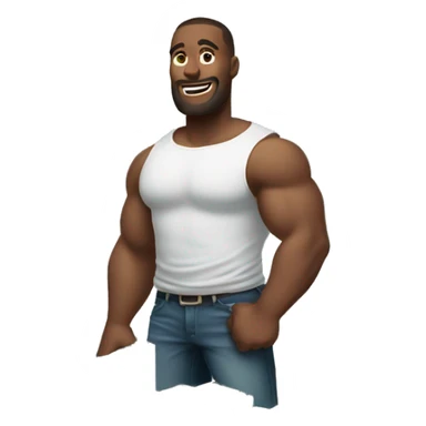 big strong man holding the big stack of money with a slim t shirt sticker