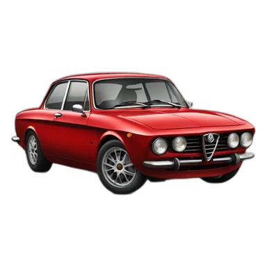 alfa romeo giulia red sticker