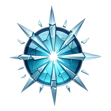 shattered glass sticker