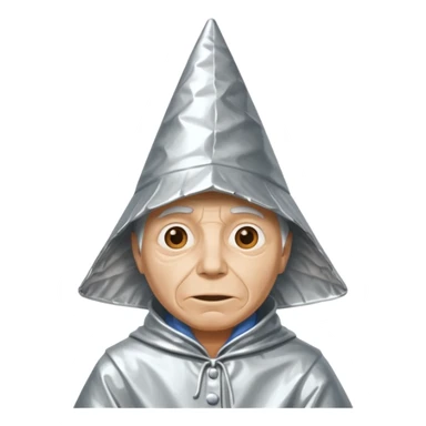 dunce tin foil hat  sticker