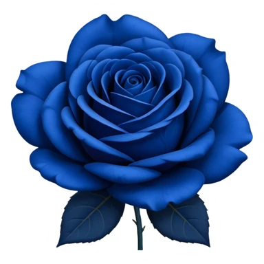Dark blue rose emoji sticker