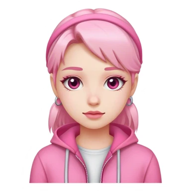 J rock girl pink sticker