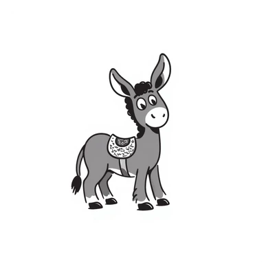 Donkey sticker