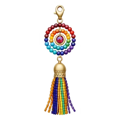 beaded tassel ade tassel pendant sticker