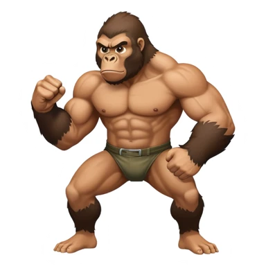 Can you make me look like I’m about to fight a gorilla sticker