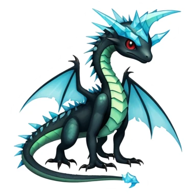 Punk’ish Edgy Badass Dark Gothic Flygon-Aurorus-Amaura-Hybrid-Creature sticker