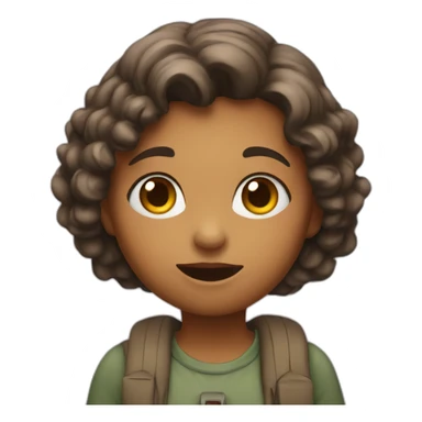 girl asking question sticker