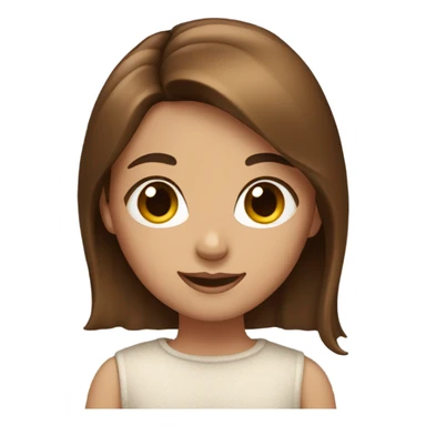 birthday girl brown hair  sticker