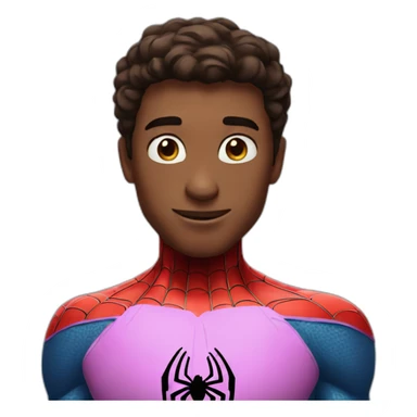 spider-man with heart in his eyes sticker