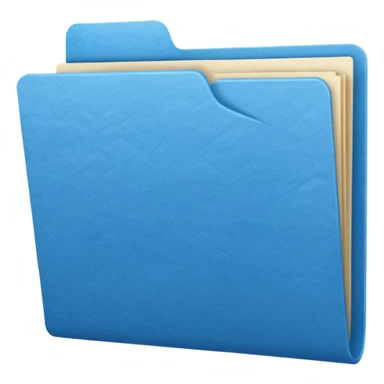 blue color file document sticker