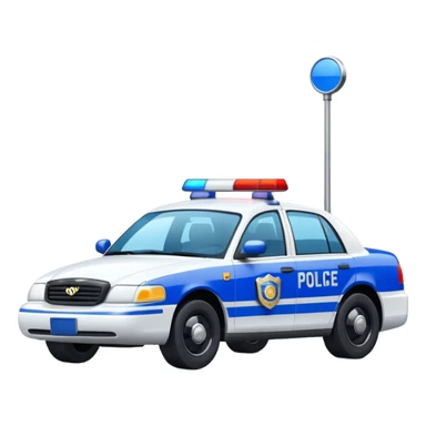 police car sticker