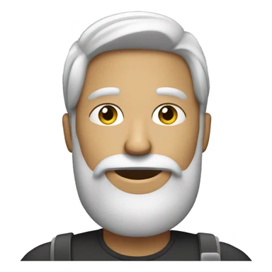 male with cellphone and beard sticker
