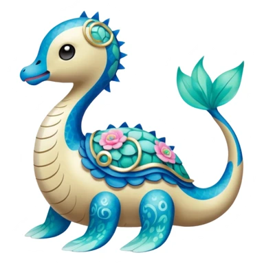 Meloetta-Lapras-Amaura-Pokémon-Fakémon-fusion-hybrid-creature sticker