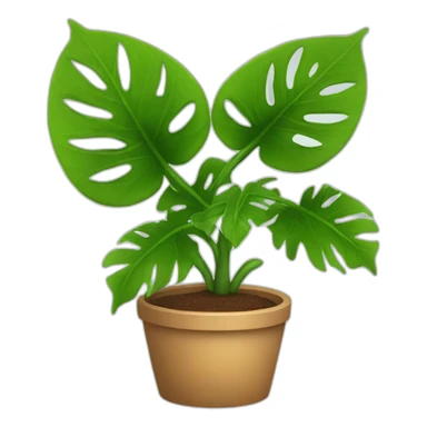 home plant with big leaves sticker