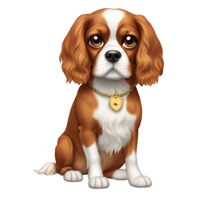 dog cavalier king sticker