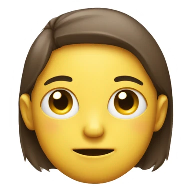 Smiley giving side eyes sticker