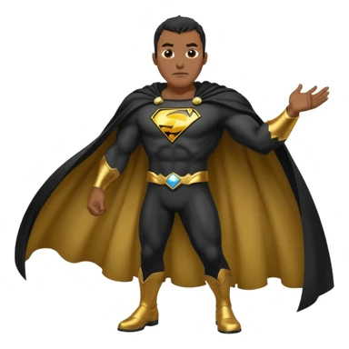 black adam cape sticker