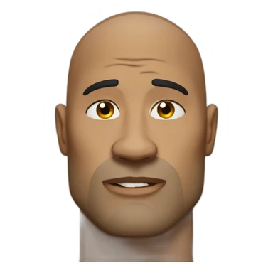 the-rock-frown sticker