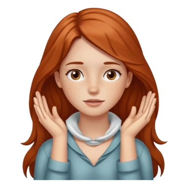 girl with hands around her neck  sticker