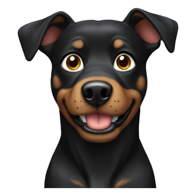 Black York Dog sticker