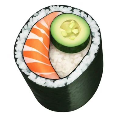 Sushi roll sticker