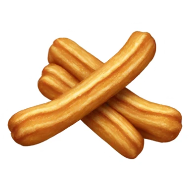 Plain churro on plate sticker