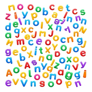 vowels sticker