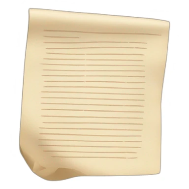 A paper recipe sticker