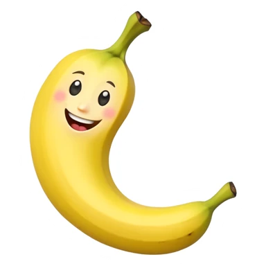 Funny banana sticker