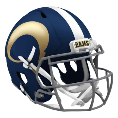 LA Rams helmet sticker