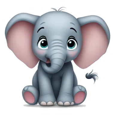 Cute elephant disney sticker