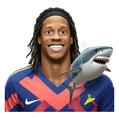 Ronaldinho gaúcho shark atack sticker