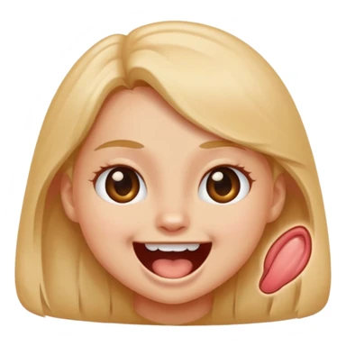 girl meowing sticker