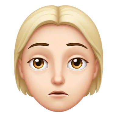 suspicious face eyes raised sticker