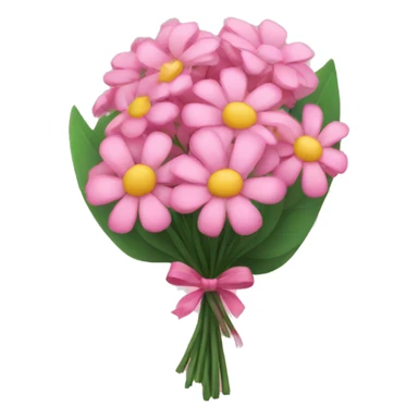 Pink flower bouquet  sticker