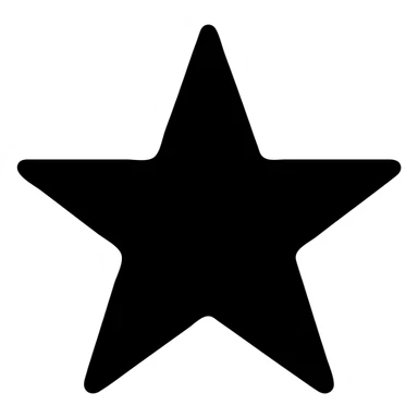 five-pointed star, classic gold, simple and bold sticker