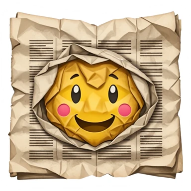 newspaper no face sticker