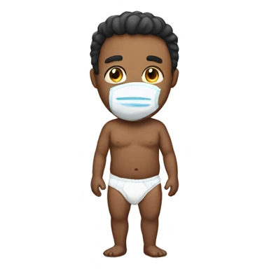 a man with a diaper sticker