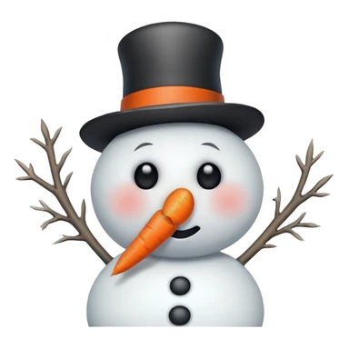 upset snowman sticker