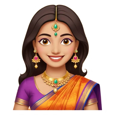 diwali woman sticker