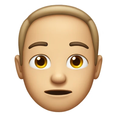 Face with hands pulling down under eyes sticker