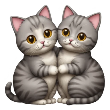 british short-hair cat kissing sticker