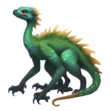  Scaly Cute Edgy Realistic Rare Fantasy Slim Vernid-Trico-Melprin-species by LiLaiRa, by Falvie, full body sticker