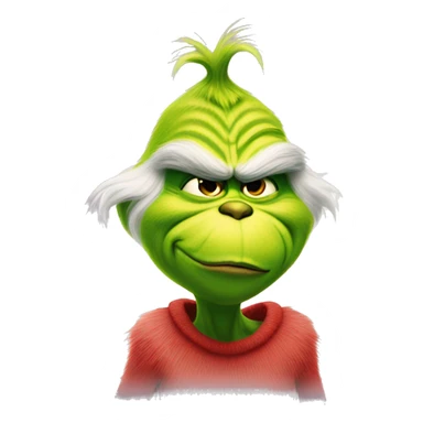 Grinch gives kisses sticker