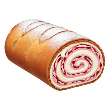 Strawberry Swiss roll sticker